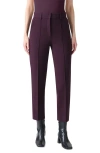 Akris Punto Tapered Signature Jersey Cropped Pants