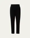 Akris Punto Feryn Cotton Corduroy Straight-leg Ankle Pants In Black