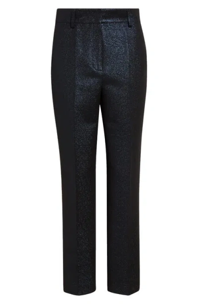 Akris Punto Feryn Metallic Night Sky Tapered Leg Ankle Pants