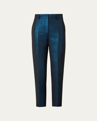 Akris Punto Feryn Metallic Night Sky Tapered Pants