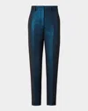 Akris Punto Feryn Metallic Night Sky Tapered Pants In Metallic Night Sky