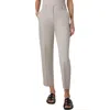 Akris Punto Feryn Stretch Cotton Ankle Pants In Chalk