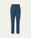 Akris Punto Feryn Tapered-leg Ankle Pants In Medium Blue