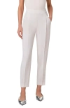 Akris Punto Fiola Slouchy Front Pleat Wool Pants In Chalk