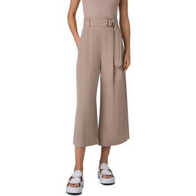 Akris Punto Fiorella Belted Culottes In Beige