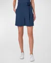 Akris Punto Fiorellina Belted Bermuda Shorts In Ink