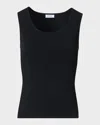 Akris Punto Fitted Knit Tank Top In Black