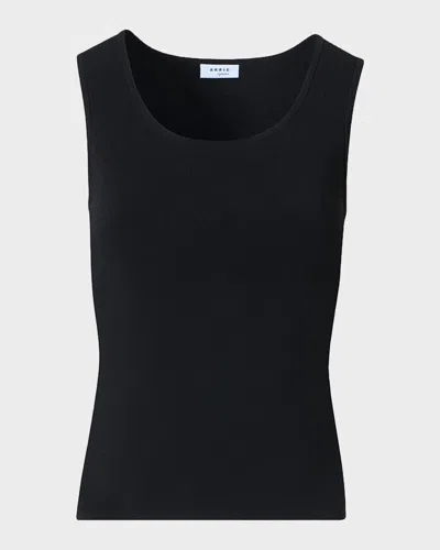 Akris Punto Fitted Knit Tank Top In Black
