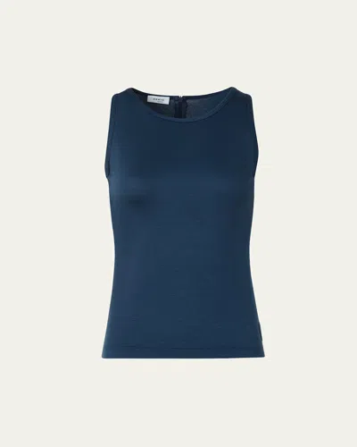 Akris Punto Fitted Speedo Top In Navy