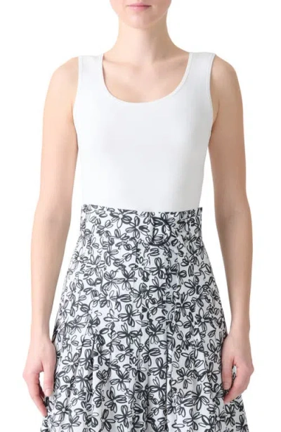 Akris Punto Fitted Sweater Tank In White