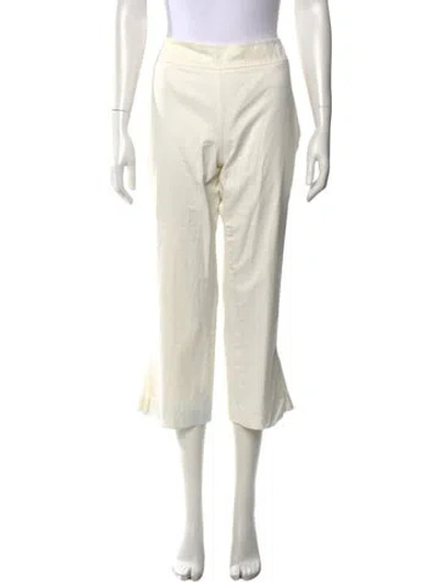 Pre-owned Akris Punto Flared Pants In Neutrals