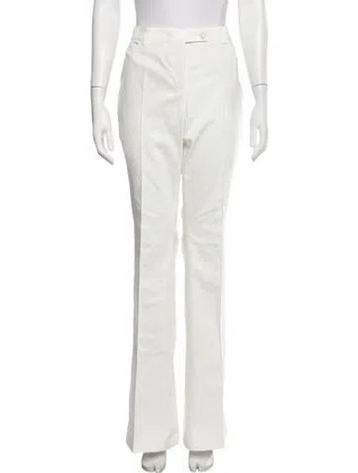 Pre-owned Akris Punto Flared Pants W/ Tags In White