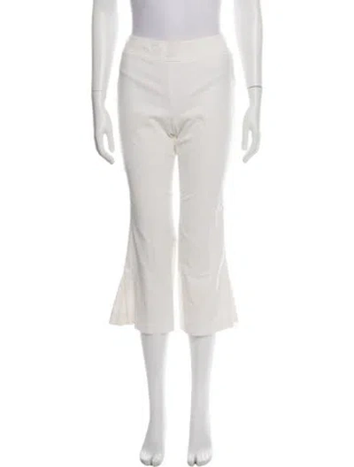 Pre-owned Akris Punto Flared Pants In White
