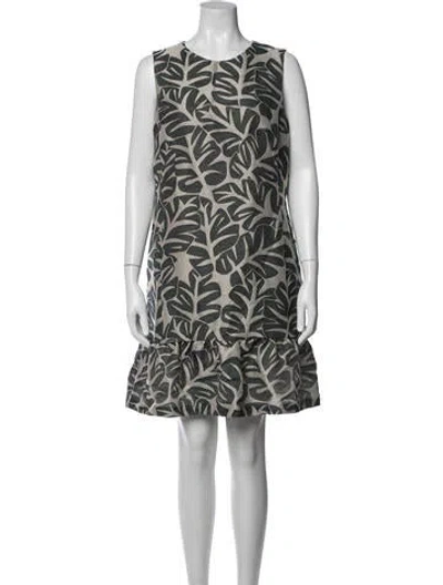 Pre-owned Akris Punto Floral Print Mini Dress In Multi