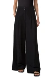 Akris Punto Florence High Waist Wide Leg Pants In Black