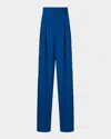 Akris Punto Feryn Changent Linen Tapered Pants In Royal