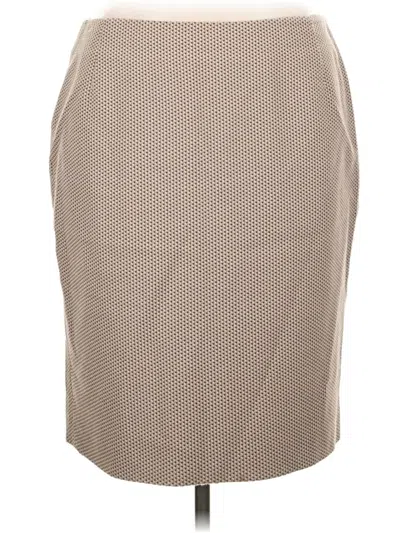 Pre-owned Akris Punto Formal Skirt In Tan