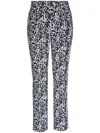 Akris Punto Geometric-pattern Cotton Trousers In 白色