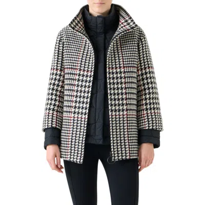Akris Punto Glen Plaid 2-in-1 Car Coat In Multi