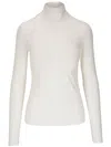 Akris Punto High-neck Top In White