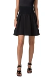 Akris Punto High Waist Cotton Skirt In Black