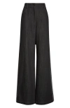 Akris Punto High Waist Wide Straight Leg Jeans In Black
