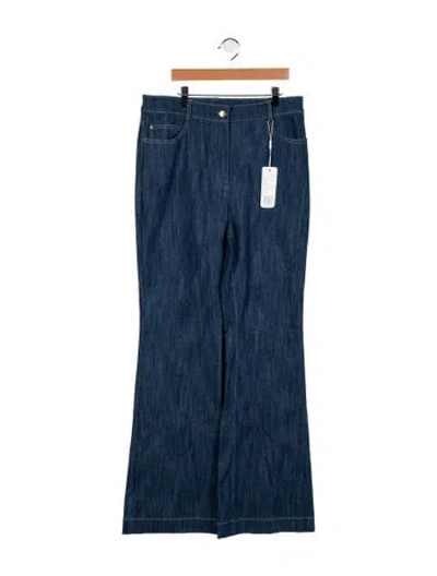 Pre-owned Akris Punto High-rise Flared Jeans W/ Tags In Blue