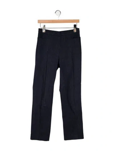 Pre-owned Akris Punto High-rise Straight Leg Jeans In Blue