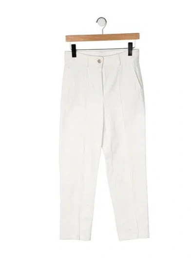 Pre-owned Akris Punto High-rise Straight Leg Jeans In Neutral