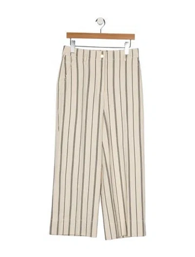 Pre-owned Akris Punto High-rise Wide Leg Jeans In Neutral