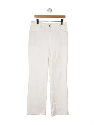 Pre-owned Akris Punto High-rise Wide Leg Jeans In Neutral