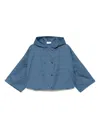 Akris Punto Hooded Jacket In Blue