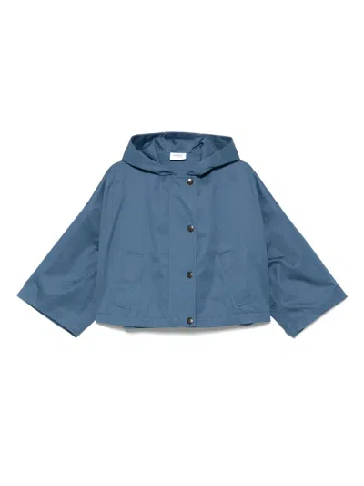 Akris Punto Hooded Jacket In Blue