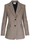 AKRIS PUNTO HOUNDSTOOTH VIRGIN-WOOL BLAZER