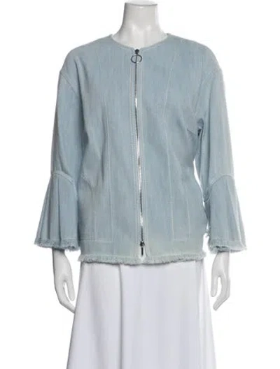 Pre-owned Akris Punto Jacket In Blue