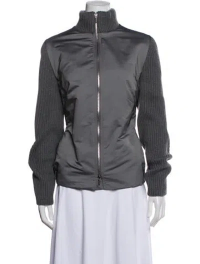 Pre-owned Akris Punto Jacket In Grey