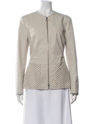 Pre-owned Akris Punto Jacket In Neutral