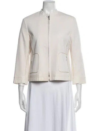 Pre-owned Akris Punto Jacket In Neutrals