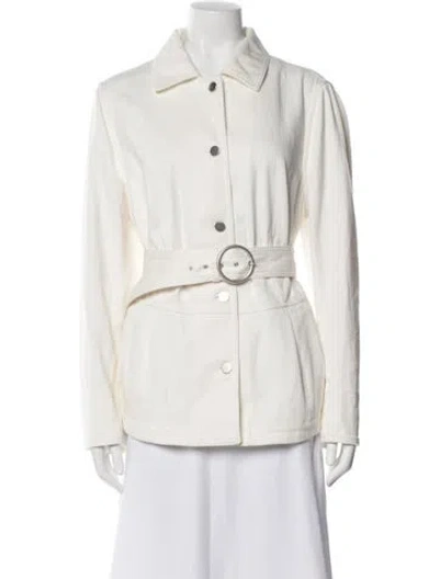 Pre-owned Akris Punto Jacket In White