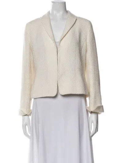 Pre-owned Akris Punto Jacket In White
