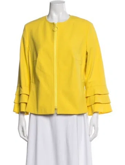 Pre-owned Akris Punto Jacket In Yellow