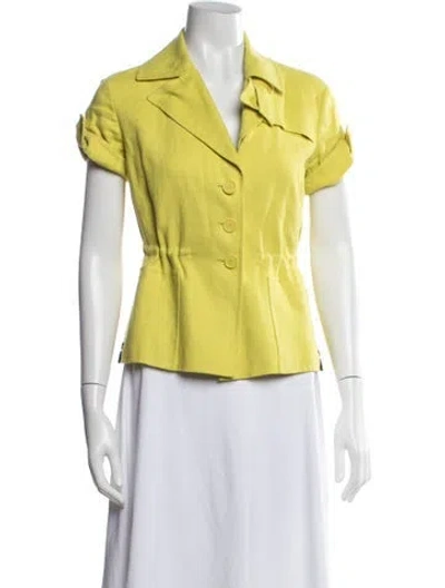 Pre-owned Akris Punto Jacket In Yellow