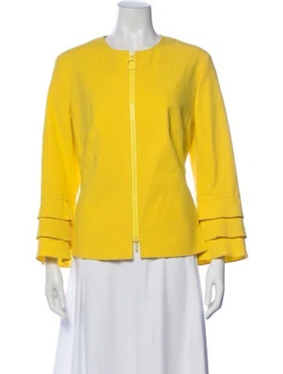 Pre-owned Akris Punto Jacket In Yellow