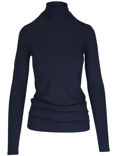 Akris Punto Jersey Top In Blue