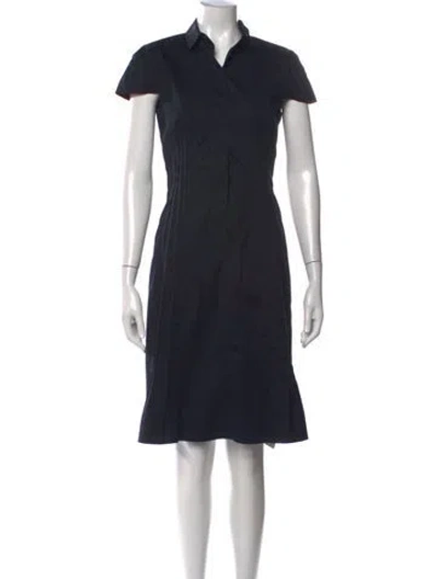 Pre-owned Akris Punto Knee-length Dress In Blue