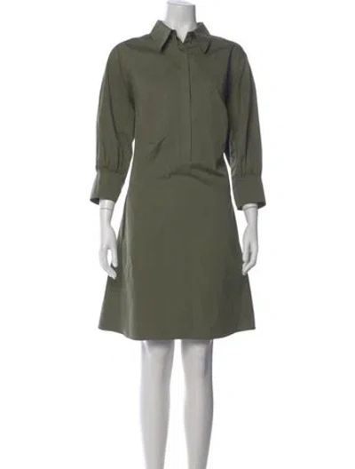 Pre-owned Akris Punto Knee-length Dress In Green
