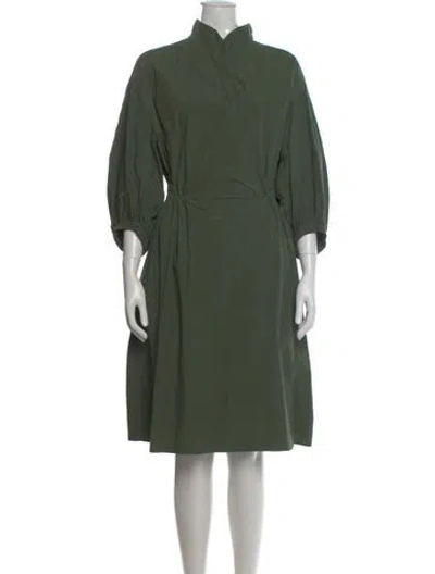 Pre-owned Akris Punto Knee-length Dress In Green