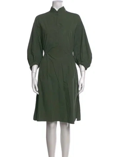 Pre-owned Akris Punto Knee-length Dress In Green
