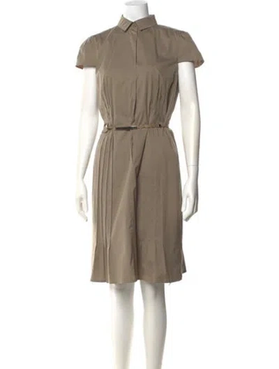 Pre-owned Akris Punto Knee-length Dress In Neutral