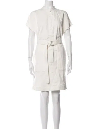 Pre-owned Akris Punto Knee-length Dress In Neutral